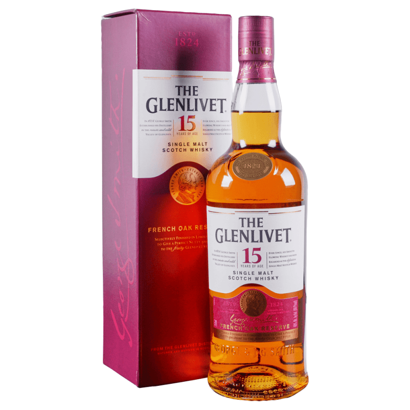 Imagen de WHISKY THE GLENLIVET 15 AÑOS 750ML 40º