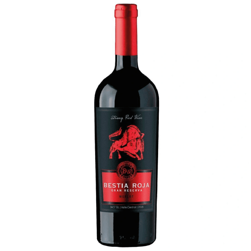 Imagen de VINO BESTIA ROJA GRAN RESERVA MERLOT 750 cc