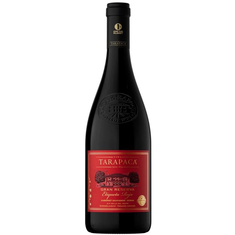 Imagen de VINO TARAPACA GRAN RESERVA ETIQUETA ROJA CAB/SYRAH 750 ML