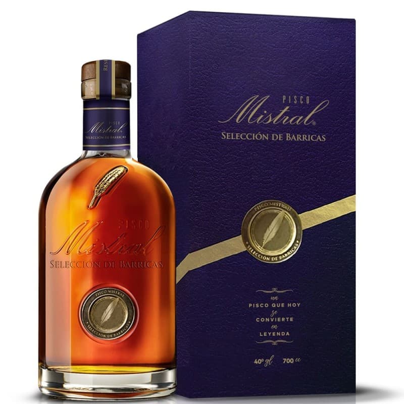 Imagen de PISCO MISTRAL SELECCIÓN DE BARRICAS 40º 700ML