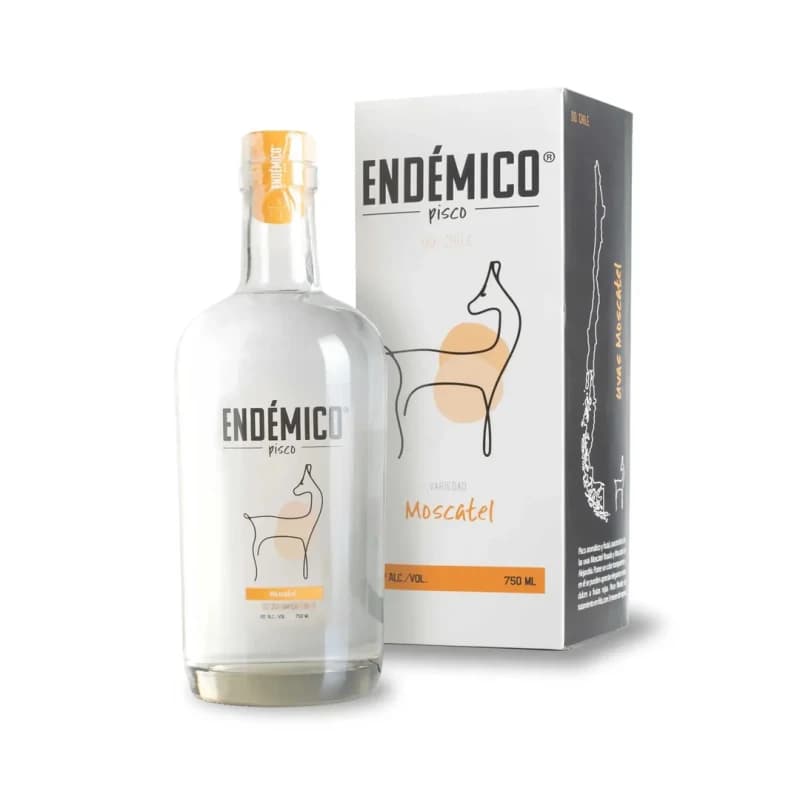 Imagen de PISCO ENDEMICO MOSCATEL 40 750ML