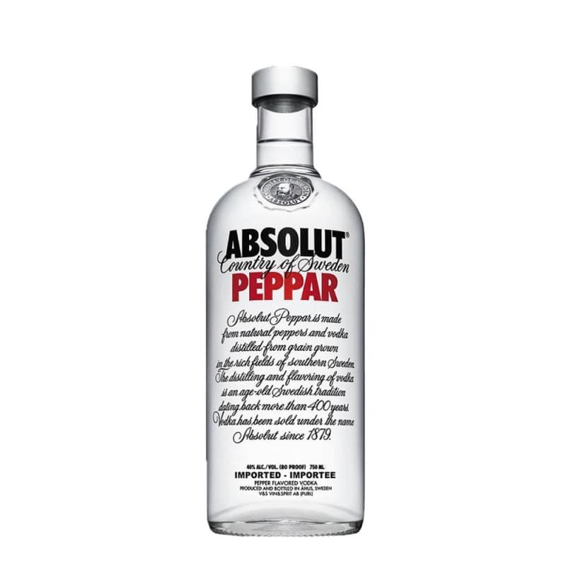 Imagen de VODKA ABSOLUT PEPPAR 750 ML