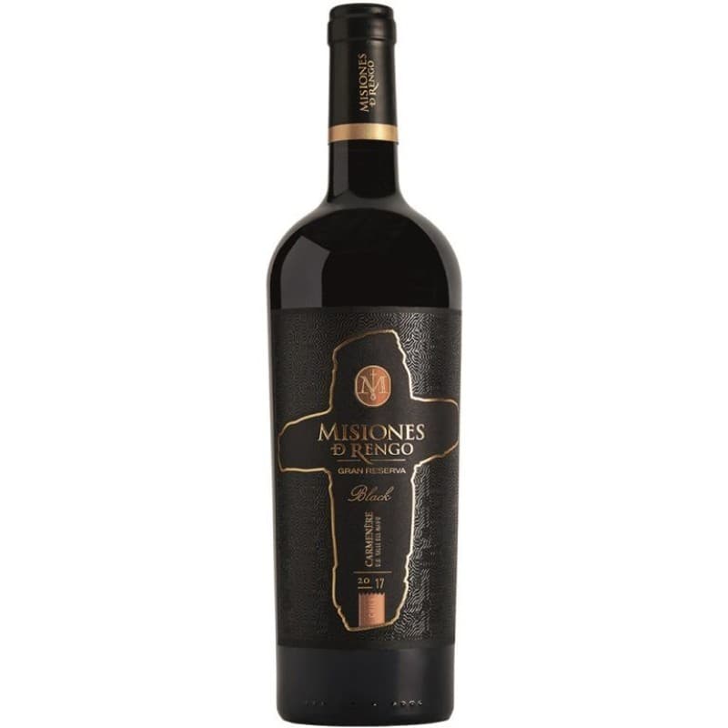Imagen de VINO MISIONES DE RENGO BLACK CARMENERE 750ML