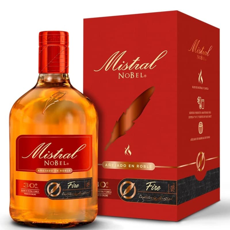 Imagen de PISCO MISTRAL FIRE 30° 750 cc